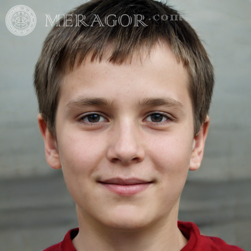 Laden Sie das Porträt eines süßen Jungen für Facebook herunter | 0 Gesichter von Jungen Europäer Russen Ukrainer