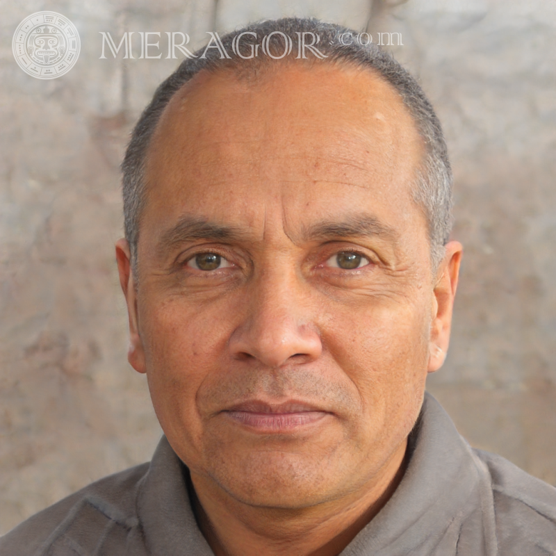 Portrait un grand-père mexicain pour photo de profil Visages de grands-pères Européens Russes Visages, portraits