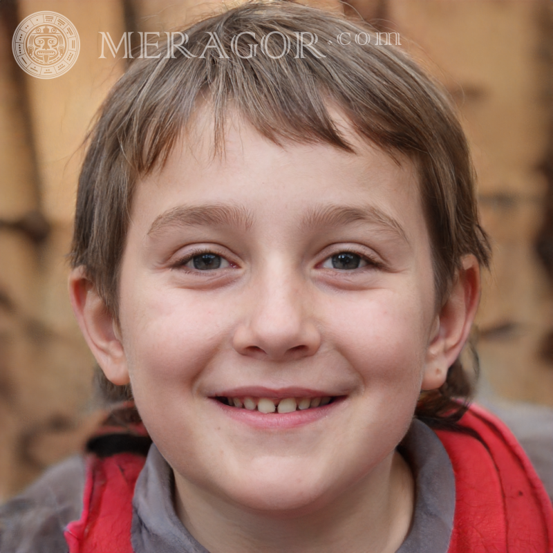 Download fake portrait of a happy boy for Instagram Faces of boys Europeans Russians Ukrainians