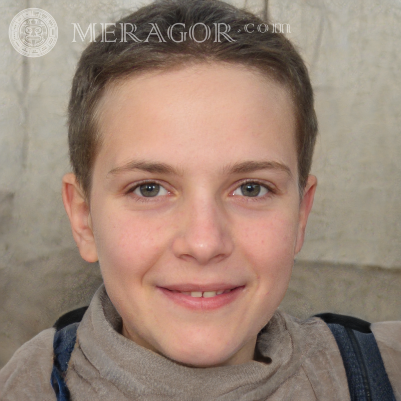 Завантажити фейковий портрет маленького хлопчика для Facebook Особи хлопчиків Європейці Російські Українці