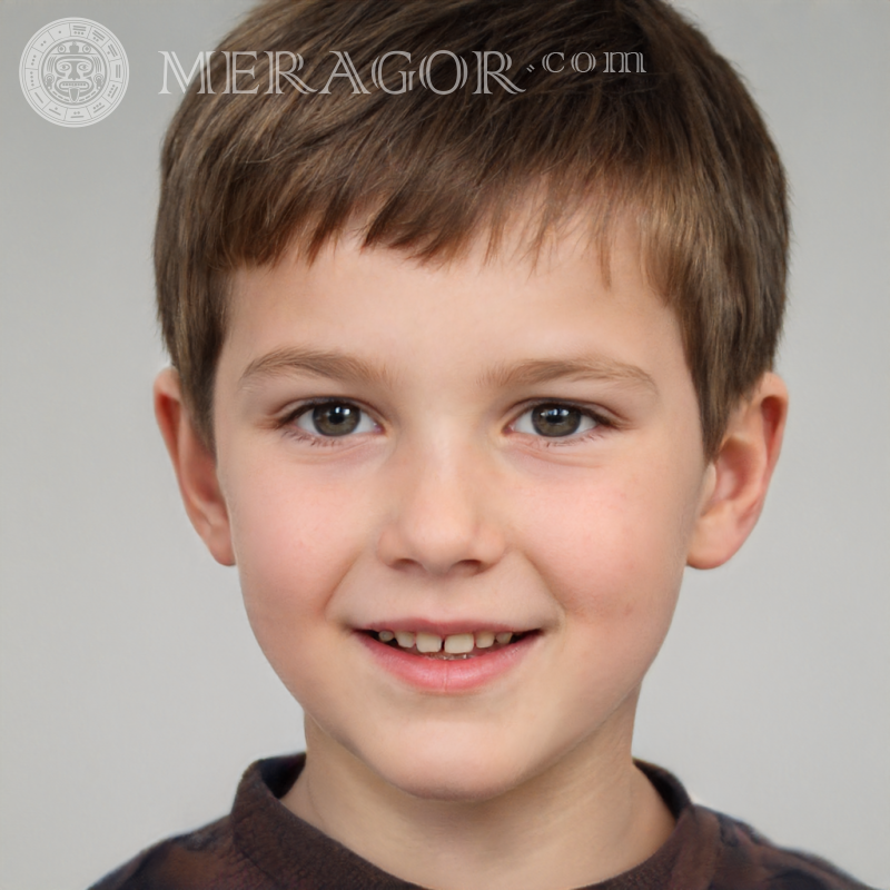Завантажити фейковий портрет маленького хлопчика для WhatsApp Особи хлопчиків Європейці Російські Українці
