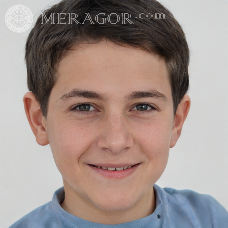 Download fake portrait of a cute little boy for WhatsApp Faces of boys Europeans Russians Ukrainians