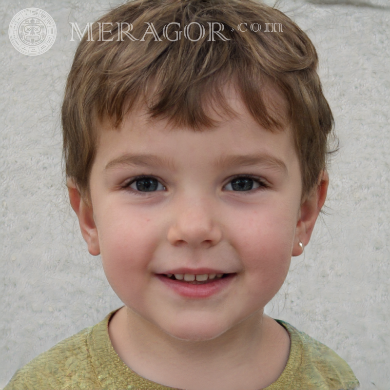 Завантажити фейковий портрет милого хлопчика для Vkontakte Особи хлопчиків Європейці Російські Українці