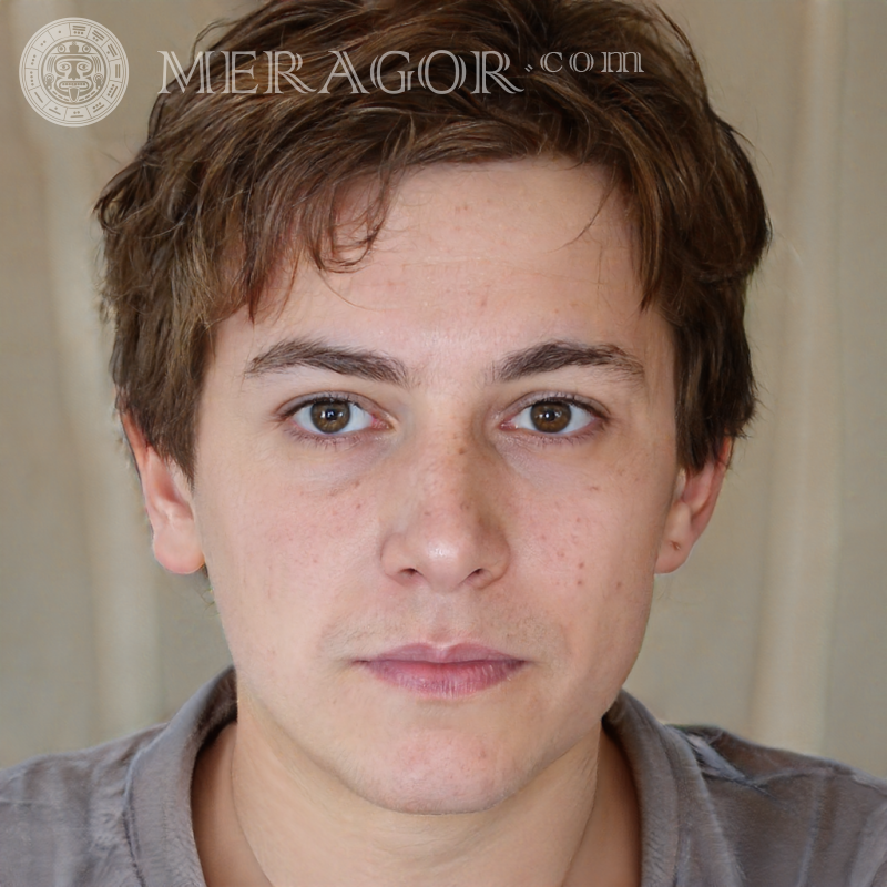 The face of a guy 14 years old for authorization Faces of guys Europeans Russians Faces, portraits