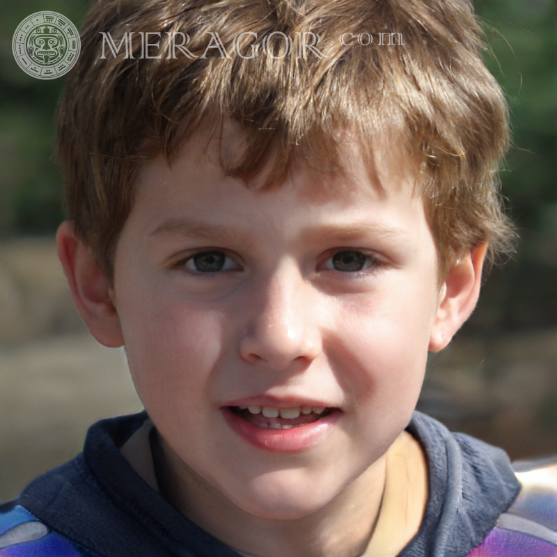 Laden Sie das gefälschte Porträt eines kleinen Jungen für YouTube herunter Gesichter von Jungen Europäer Russen Ukrainer