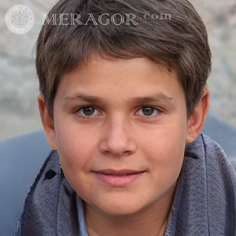 Laden Sie das gefälschte Porträt eines einfachen Jungen für YouTube herunter Gesichter von Jungen Europäer Russen Ukrainer