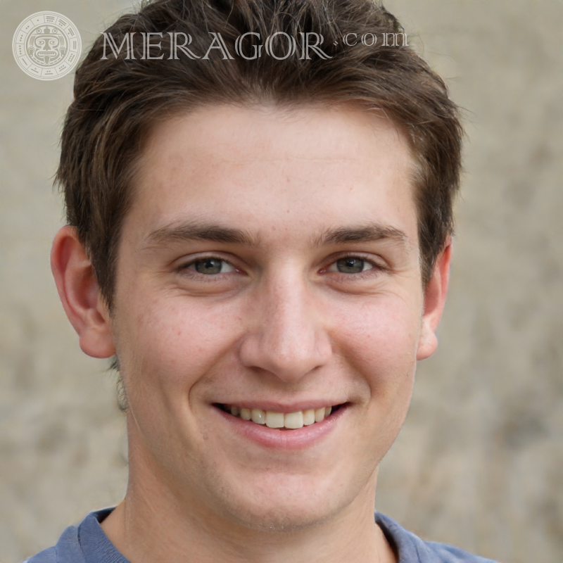Rosto de um cara de 20 anos no LinkedIn Rostos de rapazes Europeus Russos Pessoa, retratos