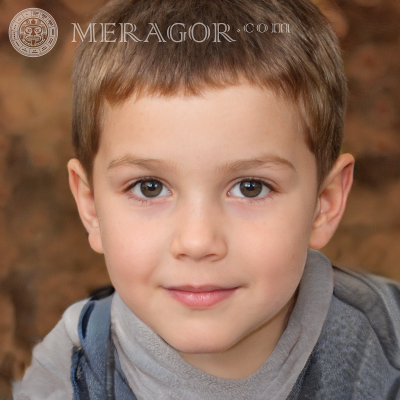 Download fake portrait of a little boy for the page Faces of boys Europeans Russians Ukrainians
