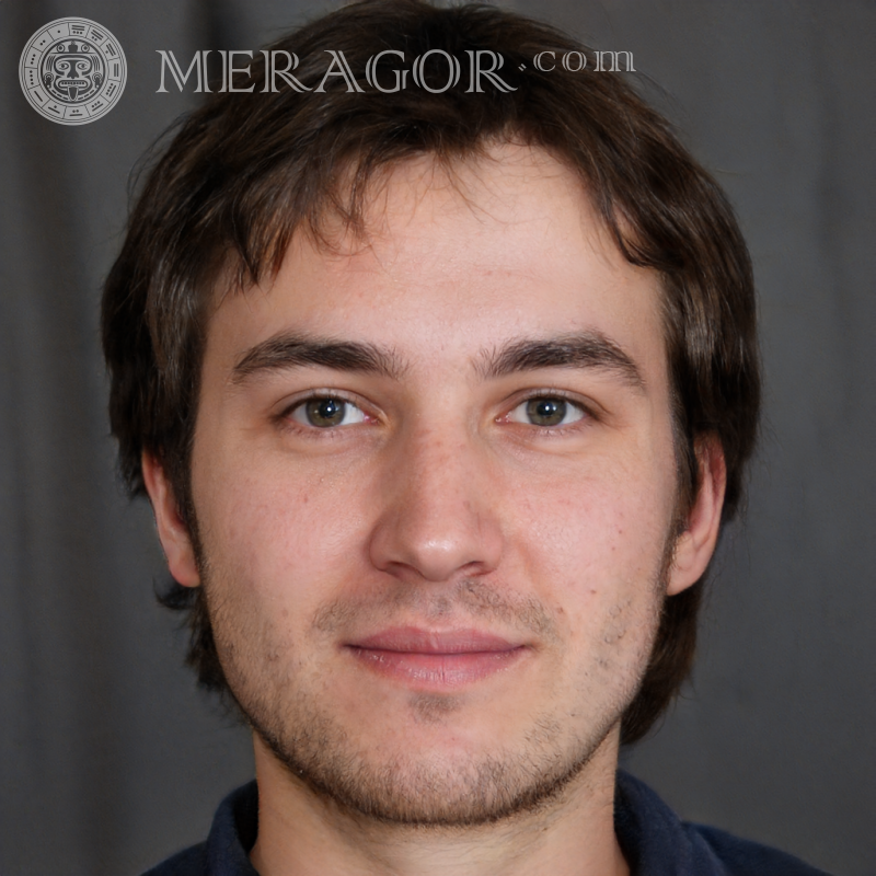 Gesicht eines 25 Jahre alten Mannes Fotografie Gesichter von Jungs Europäer Russen Gesichter, Porträts