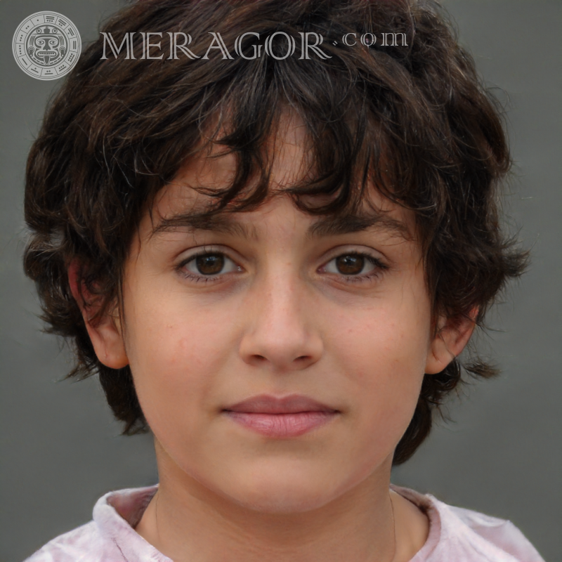 Download fake portrait of a boy on a gray background for the game Faces of boys Europeans Russians Ukrainians