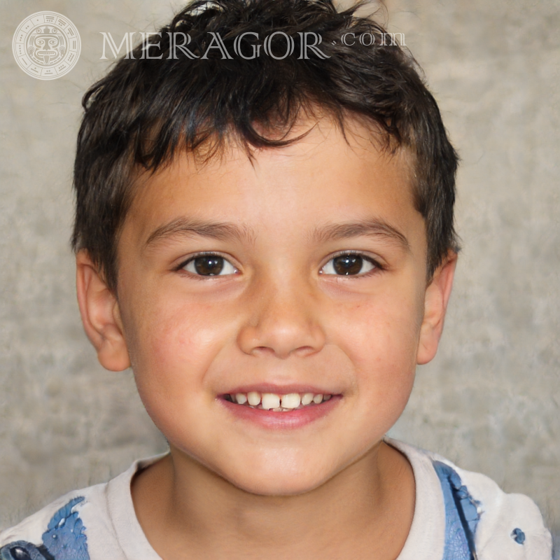 Download fake portrait of a little boy for avatar Faces of boys Europeans Russians Ukrainians