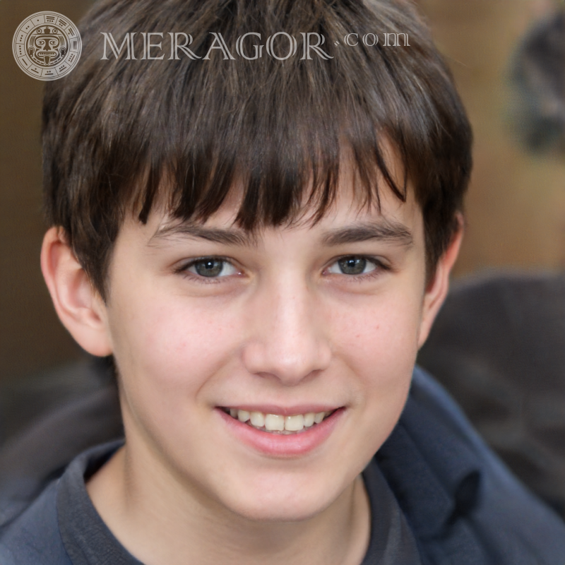 Download fake portrait of a cheerful boy for Baddo Faces of boys Europeans Russians Ukrainians
