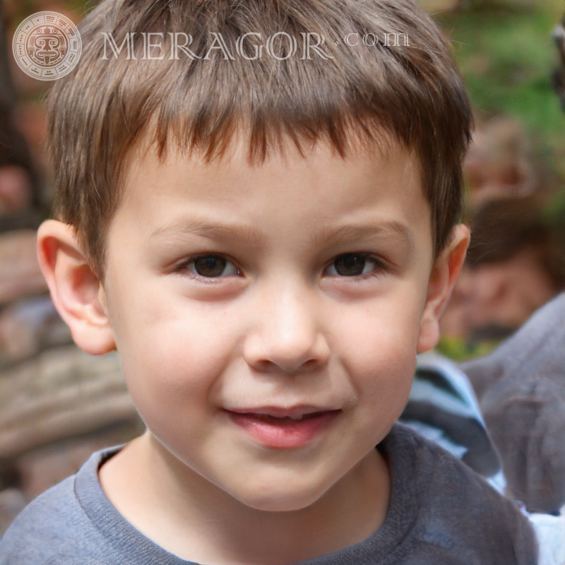 Baixe o retrato falso de um menino fofo para Baddo Rostos de meninos Europeus Russos Ucranianos