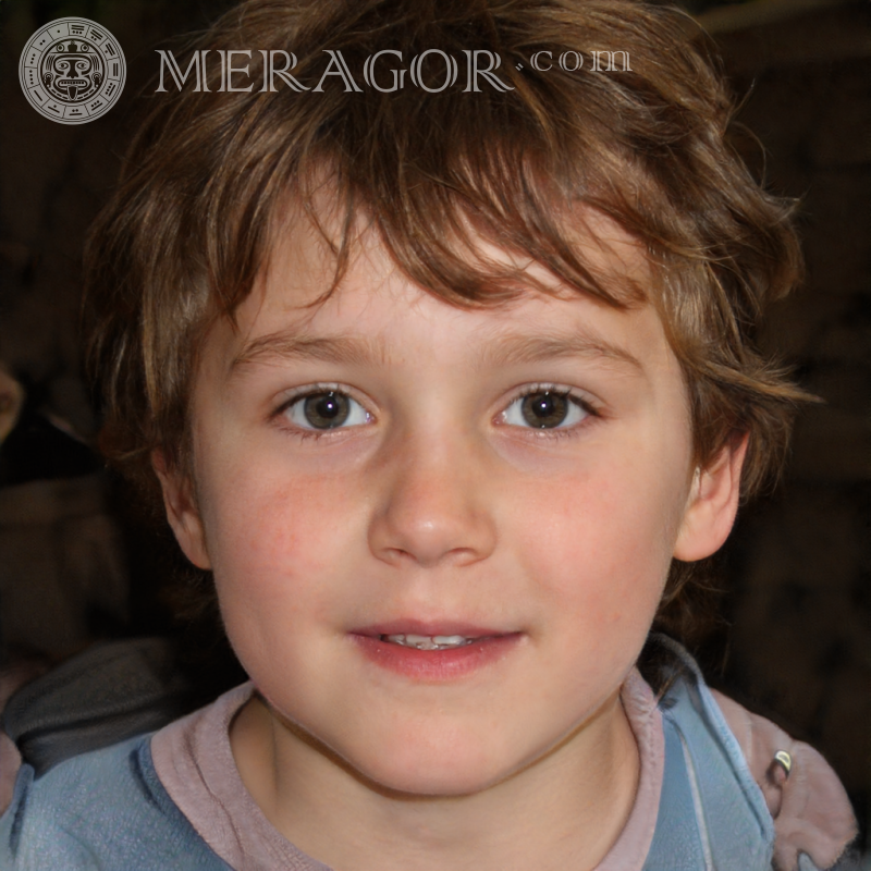 Descargar retrato falso de un chico lindo para Bamble Rostros de niños Europeos Rusos Ucranianos