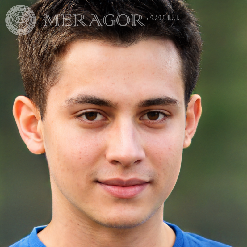 Download fake portrait of a cute boy for Bamble | 0 Faces of boys Europeans Russians Ukrainians