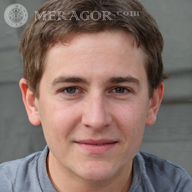 Foto real de rosto de menino de 15 anos Rostos de rapazes Europeus Russos Pessoa, retratos