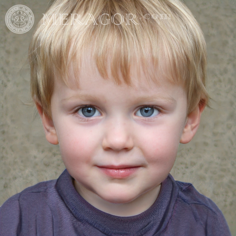 Retrato falso de um menino fofo para o Flickr | 0 Rostos de meninos Europeus Russos Ucranianos