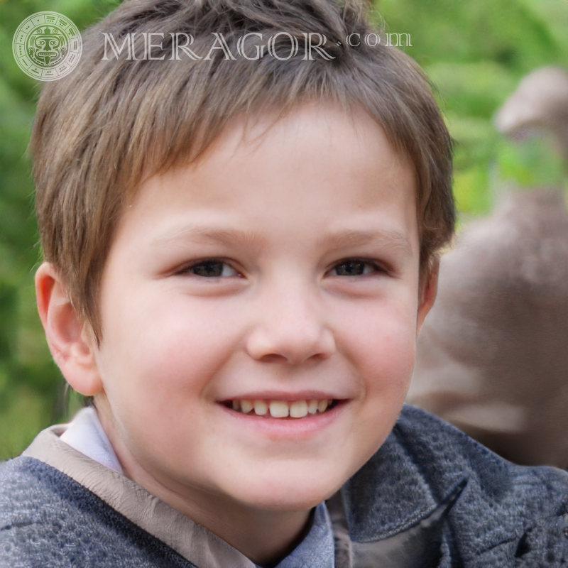 Фейковий портрет милого маленького хлопчика для Flickr Особи хлопчиків Європейці Російські Українці