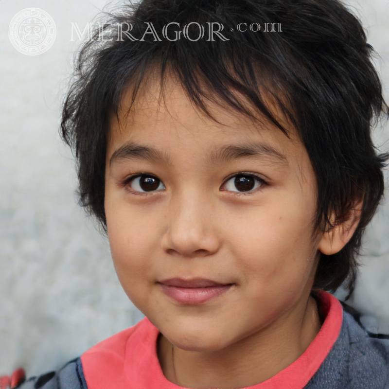 Фейковый портрет маленького мальчика для LinkedIn Лица мальчиков Арабы, мусульмане Детские Мальчики