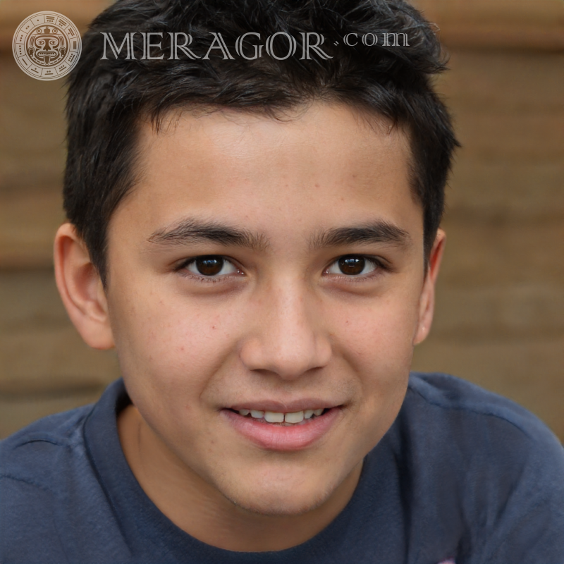 Фейковый портрет улыбающегося мальчика для YouTube Лица мальчиков Арабы, мусульмане Европейцы Португальцы