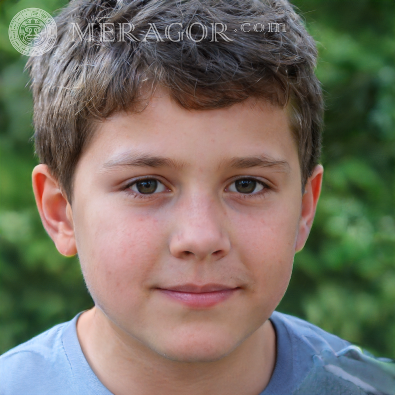 Фейковый портрет маленького мальчика для YouTube Лица мальчиков Европейцы Русские Украинцы