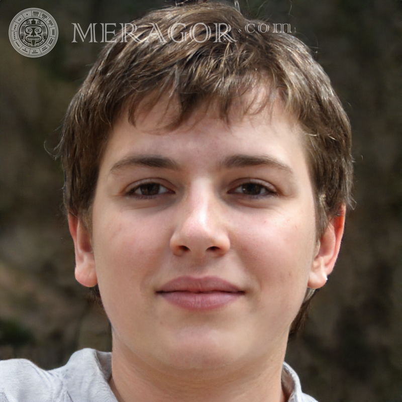 Caras de chicos de 14 años en avatar Rostros de chicos Europeos Rusos Caras, retratos