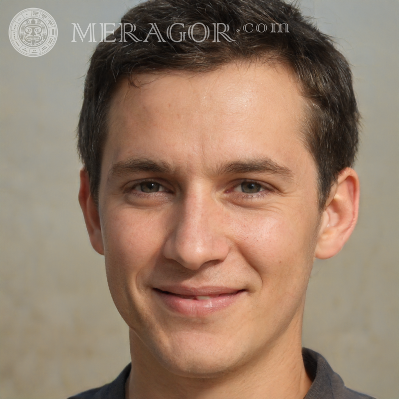 Photo un mec de 25 ans sur un bureau Visages de jeunes hommes Européens Russes Visages, portraits