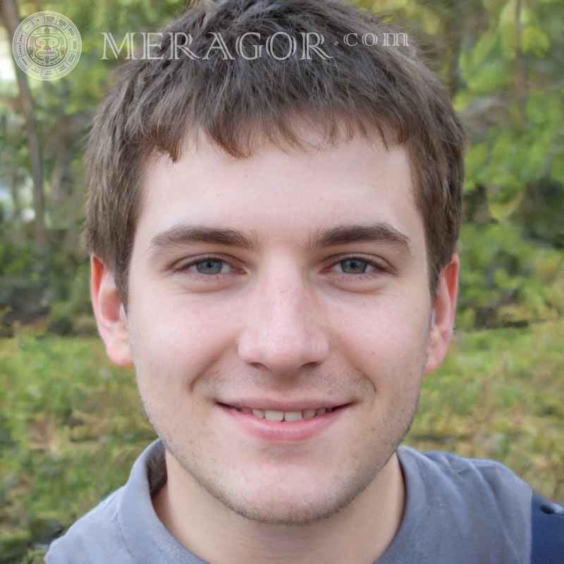 Foto von einem 24 Jahre alten Mann auf einem Desktop Gesichter von Jungs Europäer Russen Gesichter, Porträts