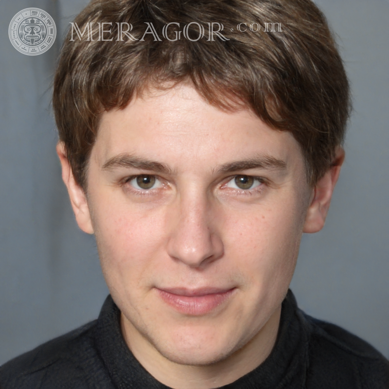 Foto chico retrato de 21 años Rostros de chicos Europeos Rusos Caras, retratos