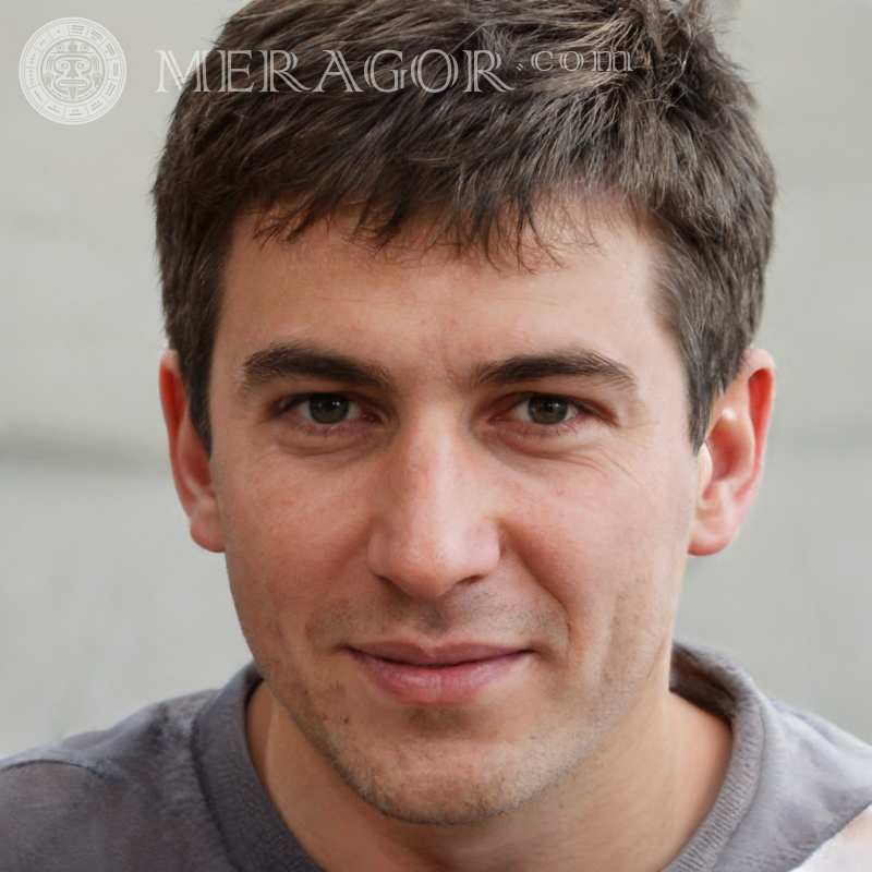 Cara de Guy en el avatar de TikTok Rostros de chicos Europeos Rusos Caras, retratos