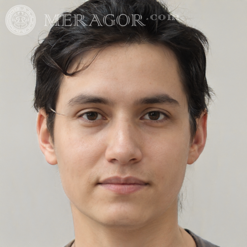 Foto de un chico de 19 años creada por una red neuronal Rostros de chicos Europeos Rusos Caras, retratos