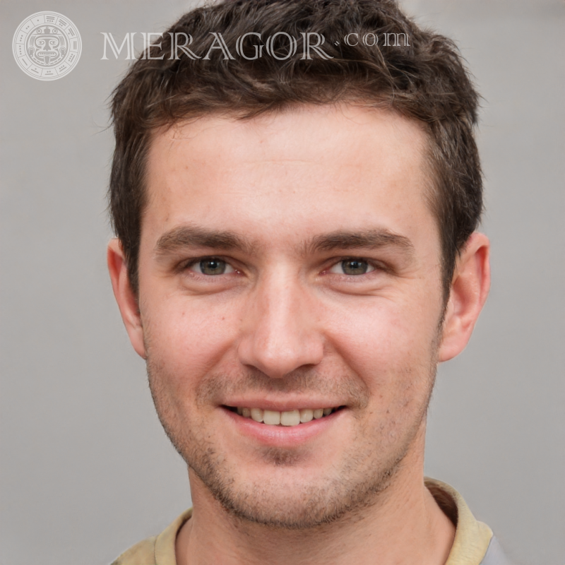 Foto von einem 22 Jahre alten Mann erstellen Gesichter von Jungs Europäer Russen Gesichter, Porträts