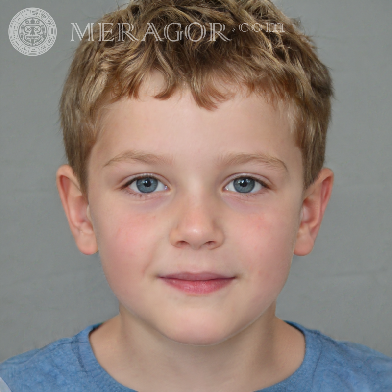 Фейковое лицо милого мальчика для Pinterest на сайте Meragor.com Лица мальчиков Европейцы Русские Украинцы