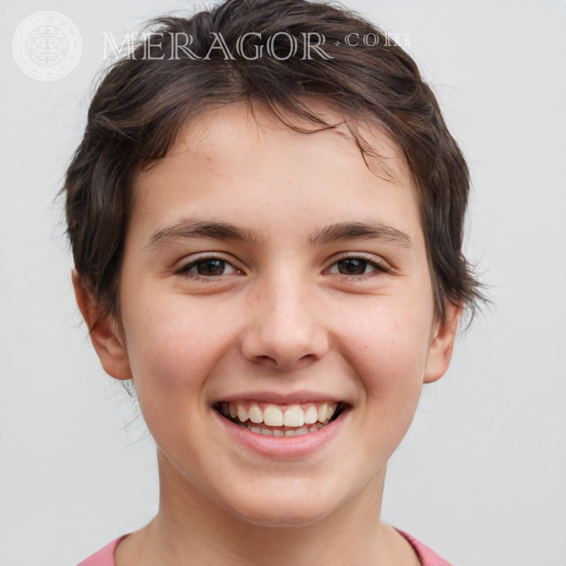 Фейковое лицо симпатичного мальчика для WhatsApp на сайте Meragor.com Лица мальчиков Европейцы Русские Украинцы
