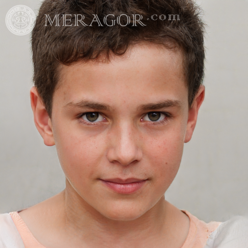Gefälschtes Jungengesicht für WhatsApp auf Meragor.com Gesichter von Jungen Europäer Russen Ukrainer