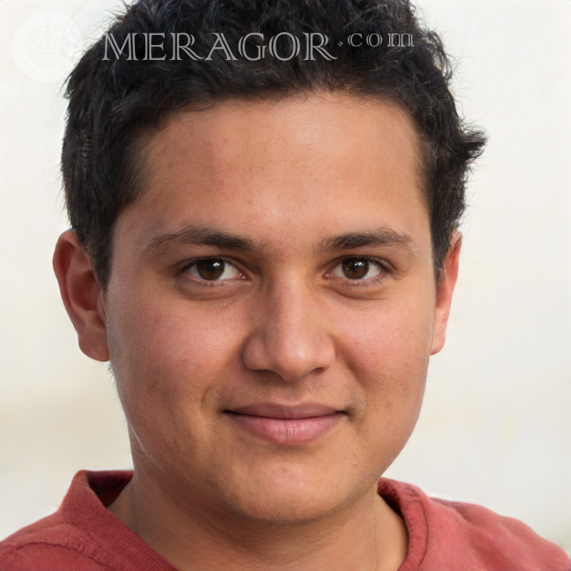 Faux visage un garçon joyeux pour Vkontakte sur Meragor.com Visages de garçons Arabes, musulmans Infantiles Jeunes garçons