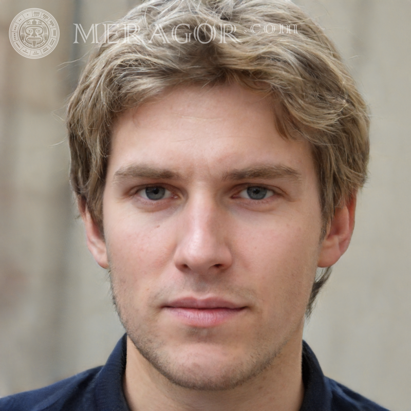 Photo of a guy 30 years old with wavy hair Faces of guys Europeans Russians Faces, portraits
