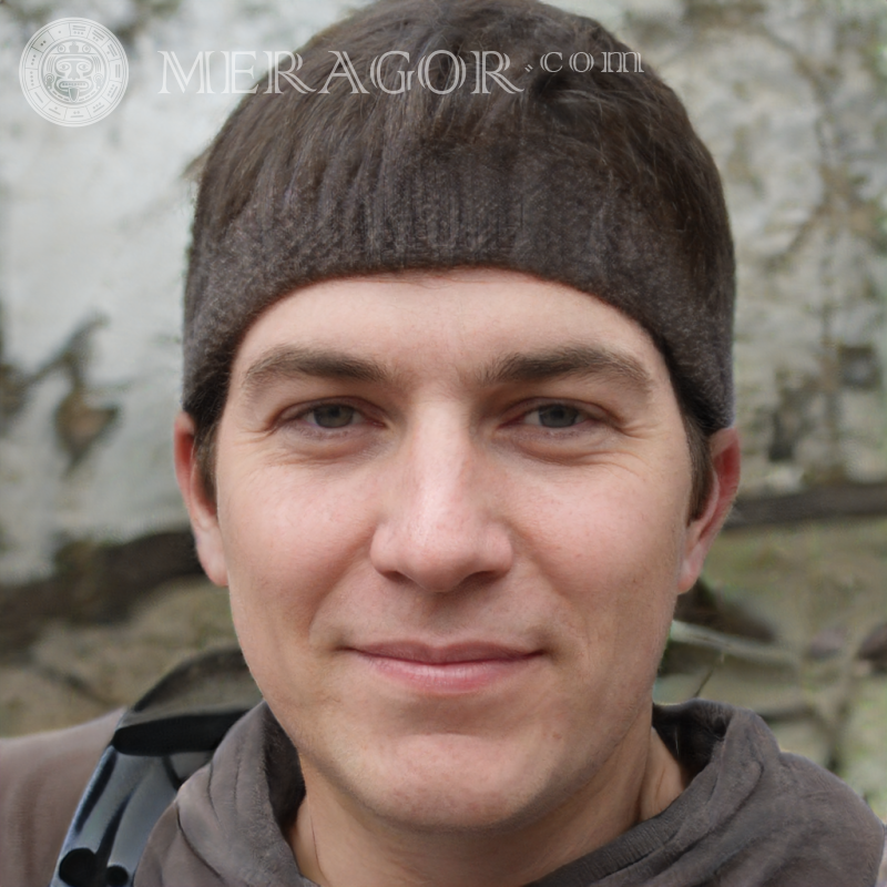 Visage un gars de 26 ans portrait décontracté Visages de jeunes hommes Européens Russes Visages, portraits
