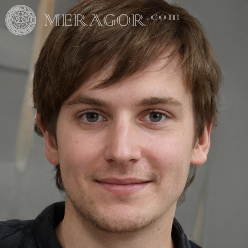 Das Gesicht eines 27-jährigen Mannes auf einem Tablet Gesichter von Jungs Europäer Russen Gesichter, Porträts