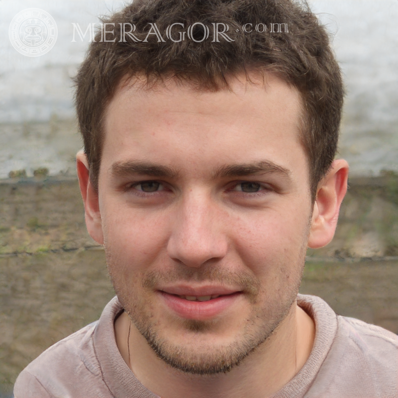 Portrait de téléchargement de visage de garçon de 23 ans Visages de jeunes hommes Européens Russes Visages, portraits