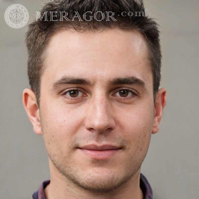22-jähriger Kerl Gesicht für Pass Gesichter von Jungs Europäer Russen Gesichter, Porträts