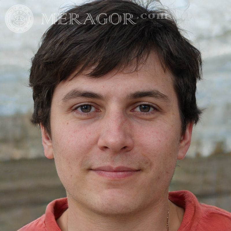 Visage un gars de 24 ans créé par un réseau de neurones Visages de jeunes hommes Européens Russes Visages, portraits