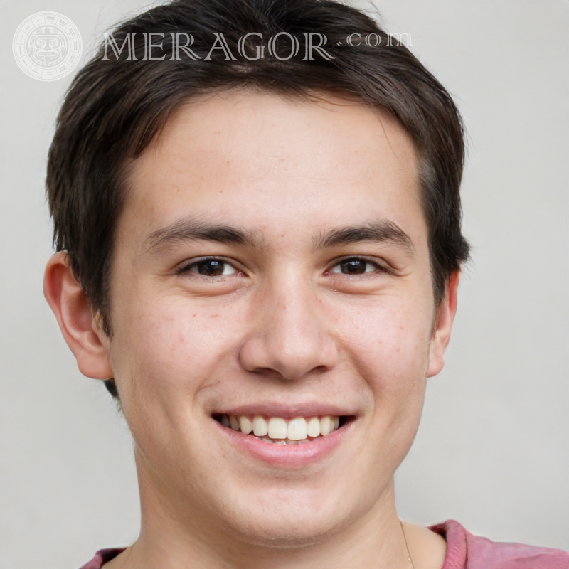 The face of a guy 18 years old cute Faces of guys Europeans Russians Faces, portraits