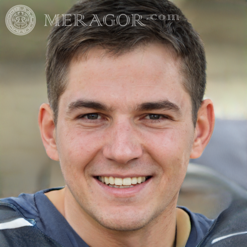 Das Gesicht eines 19-jährigen fröhlichen Mannes Gesichter von Jungs Europäer Russen Gesichter, Porträts