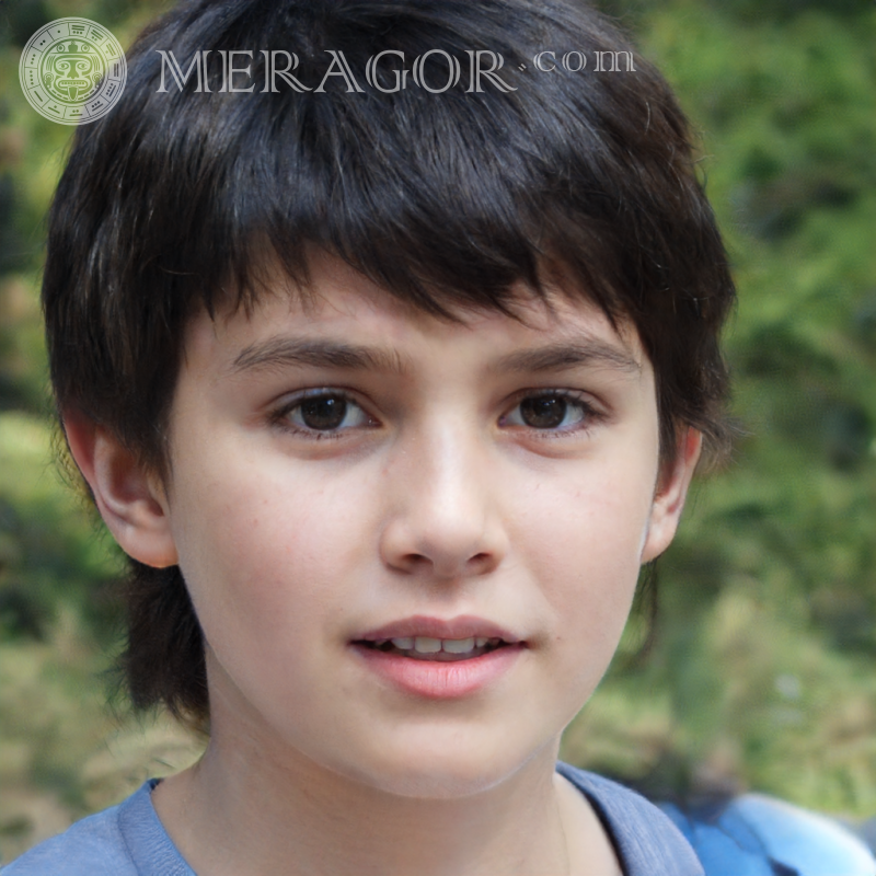 Foto vom Gesicht eines 5-jährigen Jungen herunterladen Gesichter von Jungen Europäer Russen Ukrainer