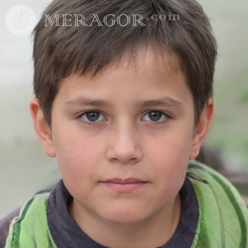 Download photo of the face of a boy 7 years old Faces of boys Europeans Russians Ukrainians