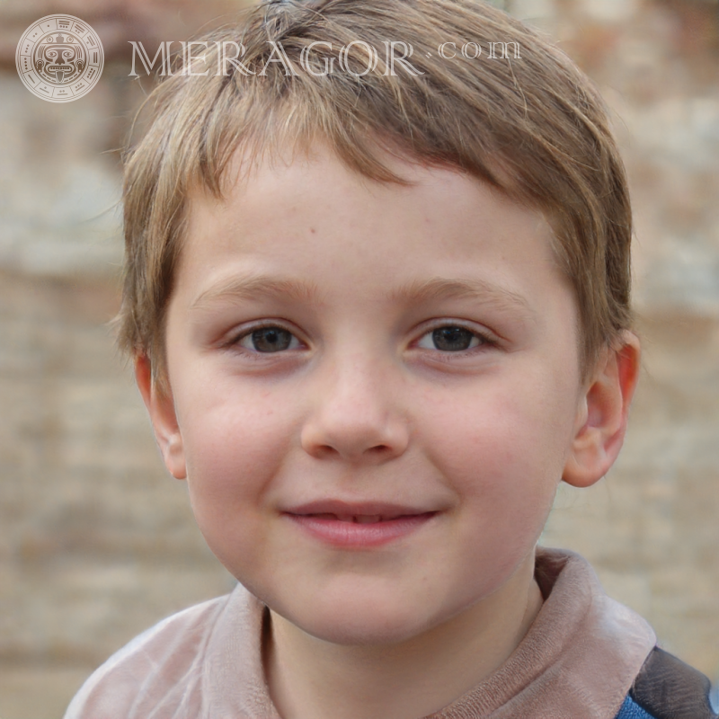 Descargar foto de perfil de cara de niño Rostros de niños Europeos Rusos Ucranianos