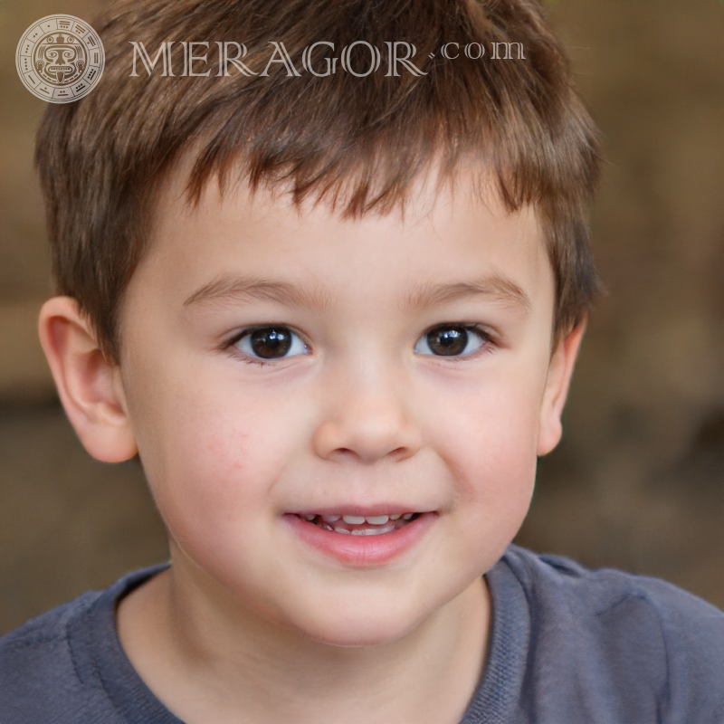 Descargue una foto de la cara del niño para su autorización Rostros de niños Europeos Rusos Ucranianos