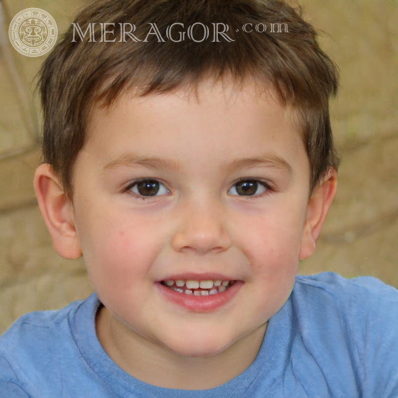 Descargar foto de cara de chico lindo para TikTok Rostros de niños Europeos Rusos Ucranianos