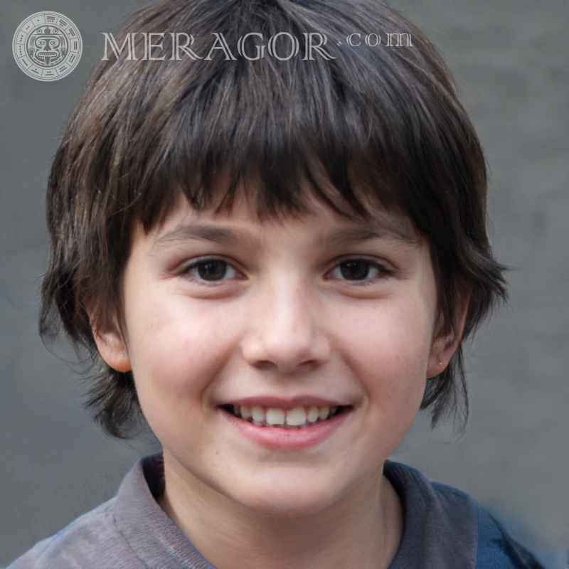 Download photo of cute boy face portrait Faces of boys Europeans Russians Ukrainians
